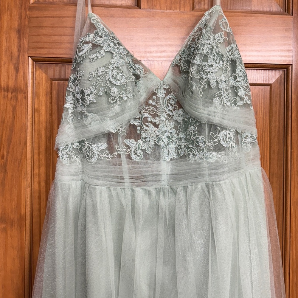 Azazie Bridesmaid Dress AGAVE